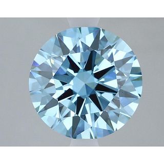2.73 ct, Vivid Blue/VS1, Round cut IGI Graded Lab Grown Diamond