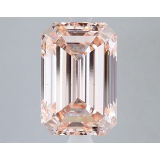 4.04 ct, Intense Pink/VS2, Emerald cut IGI Graded Lab Grown Diamond