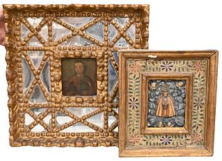 Two Spanish Colonial Framed Pieces