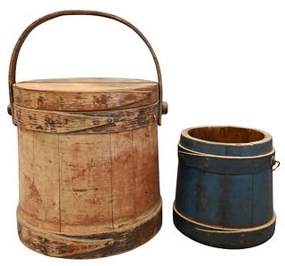 Two Painted 19th Century Firkins