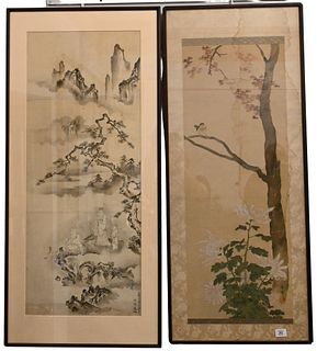 Four Chinese Watercolor Scrolls to include
