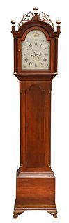 Silas Parsons Cherry Tall Case Clock