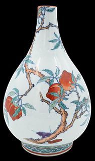 Chinese Porcelain Nine Peaches Vase