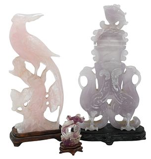 Three Piece Carved Group