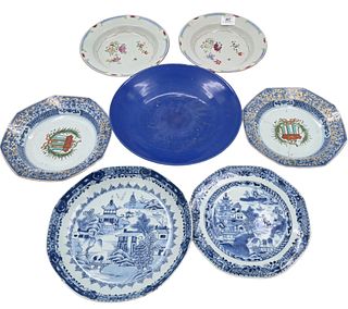 Seven Chinese Porcelain Plates