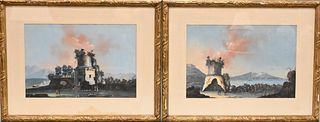 Two 19th Century Italian School Capriccio Landscapes