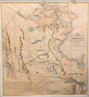 "Map of the Northwest Port of Canada, Indian Territories Hudson's Bay"