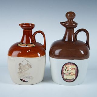 2pc Ceramic Old Parr Scotch Whisky Bottles