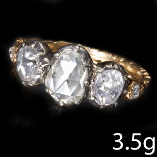 ANTIQUE DIAMOND 3-STONE RING