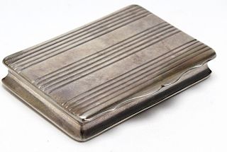 Vintage Heavy .800-Silver Card Case
