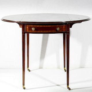 Small Vintage Federal-Style Drop-Leaf Table