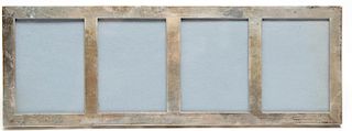 Four-Panel Sterling Silver Photo Frame