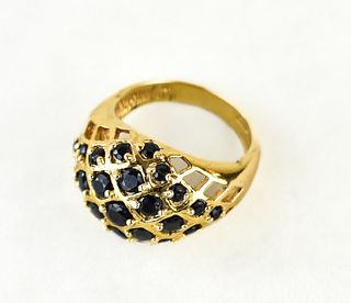 BLACK SAPPHIRE COCKTAIL RING