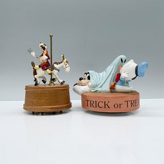 2pc Disney and Willits Goofy Themed Music Boxes