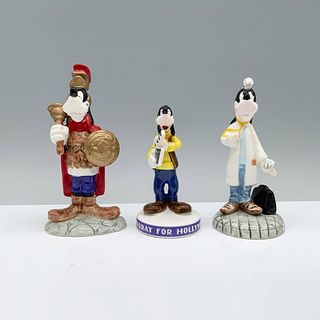 3pc Schmid Disney Goofy Career Themed Figurines