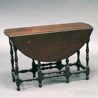 William & Mary-style Mahogany Gate-leg Table