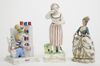 3 Vintage Continental Porcelain Figurines
