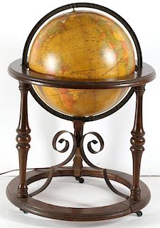 Butler World Globe in Walnut Stand