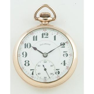 Illinois "Time King" Grade 305 Open Face Pocket Watch Ca 1923