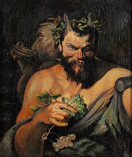 TWO SATYRS AFTER RUBENS