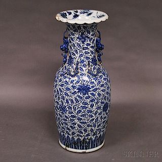 Blue and White Porcelain Palace Vase