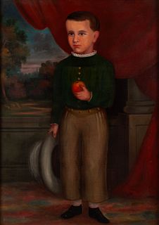 PORTRAIT OF A YOUNG BOY (AMERICAN SCHOOL, 19TH CENTURY)