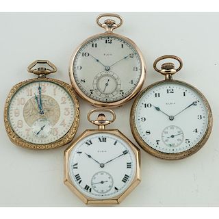 Elgin Open Face Pocket Watches Ca. 1916-1922