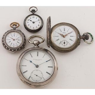 Vintage Pocket Watches in Silver
