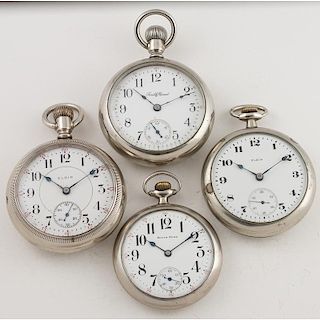 Elgin and South Bend Open Face Pocket Watches