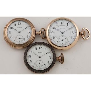 Waltham and Henry Korf Sidewinder Pocket Watches