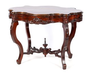 ROSEWOOD TURTLE TOP CENTER TABLE