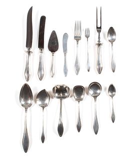 TOWLE STERLING SILVER FLATWARE SERVICE IN THE <I>MARY CHILTON</I> PATTERN