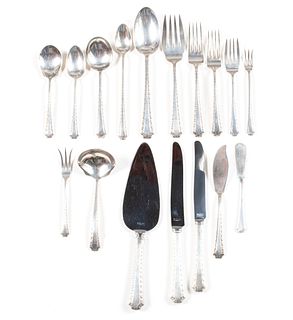 WALLACE STERLING SILVER FLATWARE SERVICE IN THE <I>LARKSPUR</I> PATTERN