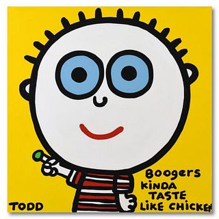 Todd Goldman, "Boogers" Original Acrylic Painting on Gallery Wrapped Canvas, Hand Signed with Letter of Authenticity.