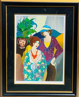 Itzhak Tarkay- Limited Edition Serigraph "Sisters"