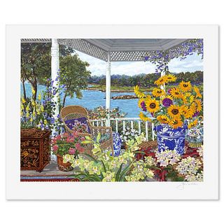 John Powell, "On the Veranda" Limited Edition Printer's Proof, Numbered and Hand Signed with Letter of Authenticity.