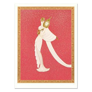 Erte (1892-1990), "Tanagra Red" Limited Edition Serigraph, Numbered and Hand Signed with Certificate of Authenticity.