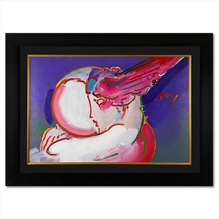 Peter Max, "Peace 2000: I Love the World" Framed One-Of-A-Kind Acrylic Mixed Media (45.5" x 33.5"), Hand Signed with Registration Number Certifying Au