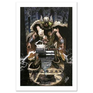 Stan Lee Signed, Marvel Comics Limited Edition Canvas 6/10 "Thor: For Asgard #6" with Certificate of Authenticity.