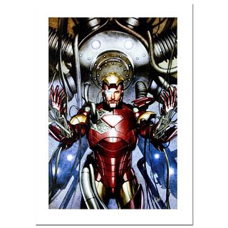 Stan Lee Signed, "Iron Man: Director of S.H.I.E.L.D. #31" Numbered Marvel Comics Limited Edition Canvas by Adi Granov and Marvel Comics and Hand Signe