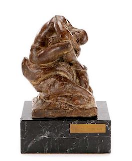 Ramon Conde Signed Bronze Sculpture, "Paternity"