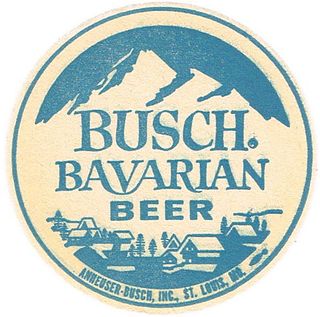 1963 Busch Bavarian Beer 4¼ inch coaster MO-AB-3164 St. Louis Missouri