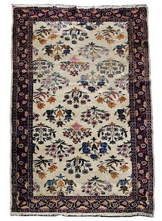 Fine Hand Woven Persian Rug 4' 2'' x 6' 6''