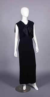 NORMAN NORELL WOOL CREPE TWO PIECE DRESS, NEW YORK, 1960s