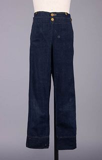 BOY’S INDIGO DYED FALL FRONT TROUSERS 1800-1830s