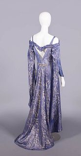 RENAISSANCE INSPIRED LAME’ EVENING GOWN, 1930s