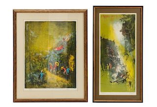 Collection of Two Surreal Hoi Lebadang Lithographs
