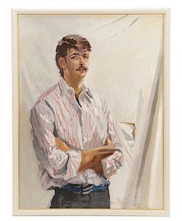 Dan Poole, "Portrait of a Man", Oil on Canvas