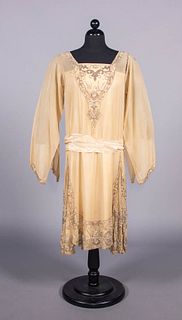 BEADED GEORGETTE EVENING DRESS, MID 1920s