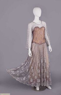 GEOFFREY BEENE LACE EVENING DRESS, USA, LATE 1980s-EARLY 1990s